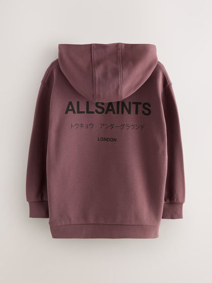 smALLSAINTS Chestnut Brown Oversized Underground Pullover Hoodie - image 6