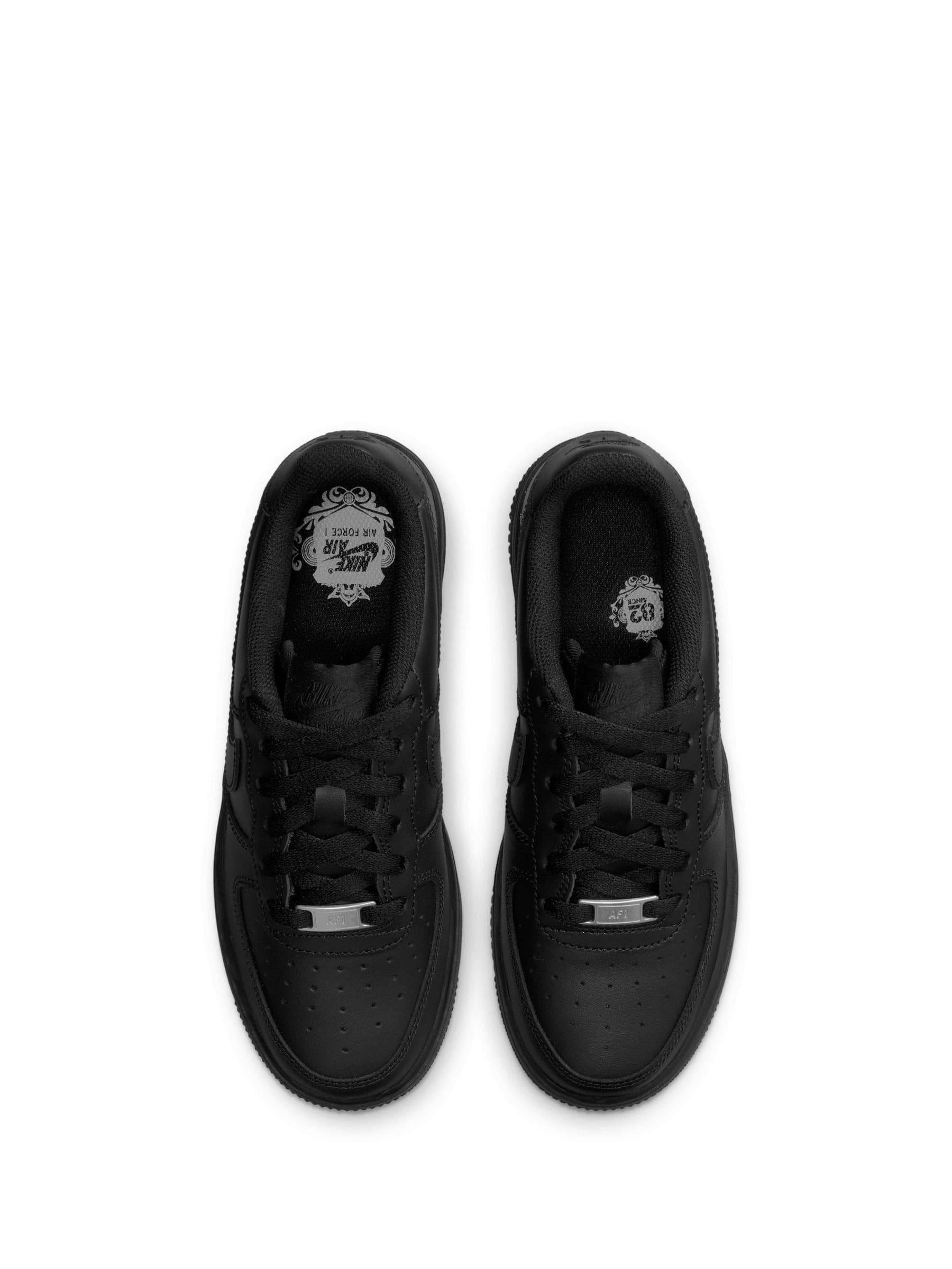 Nike Black Youth Air Force 1 Trainers image 7