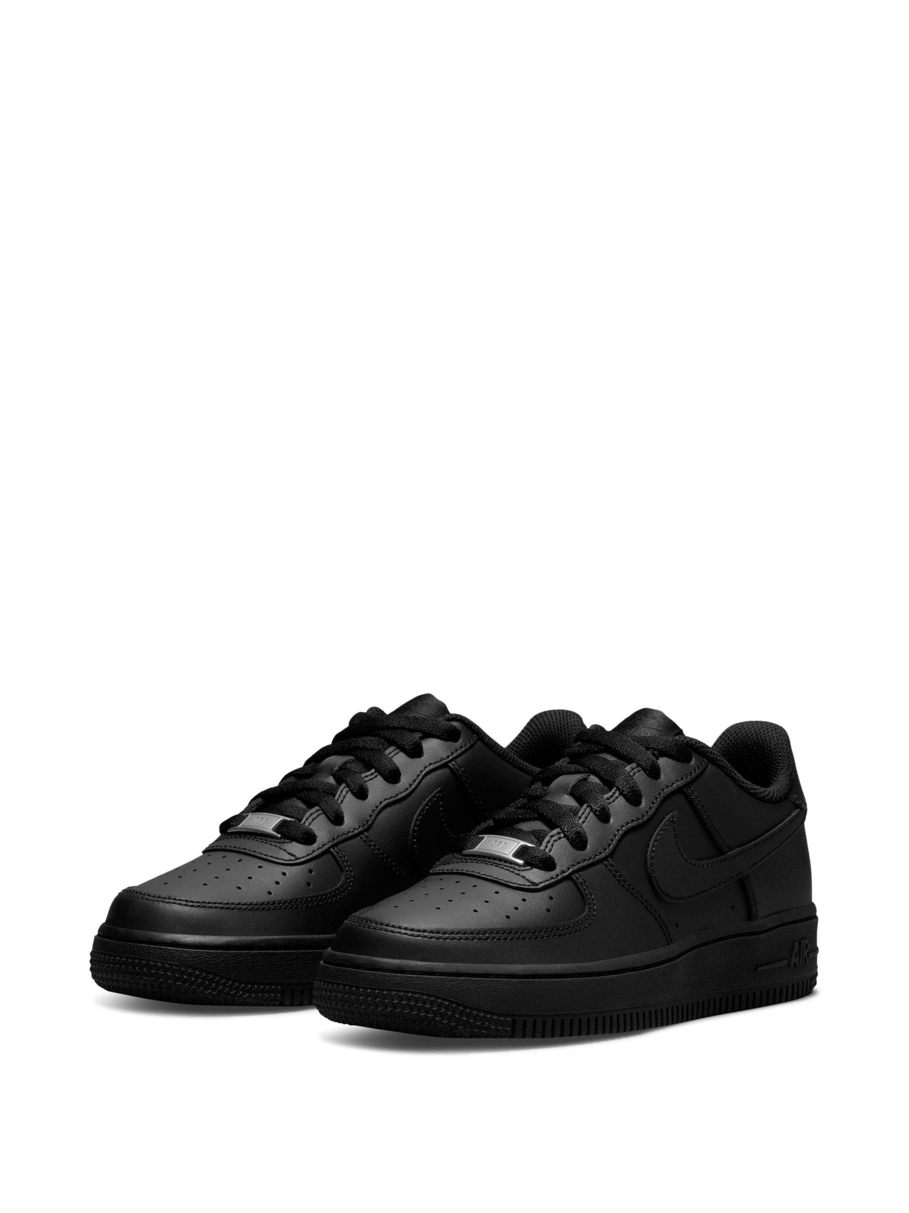 Nike Black Youth Air Force 1 Trainers image 8