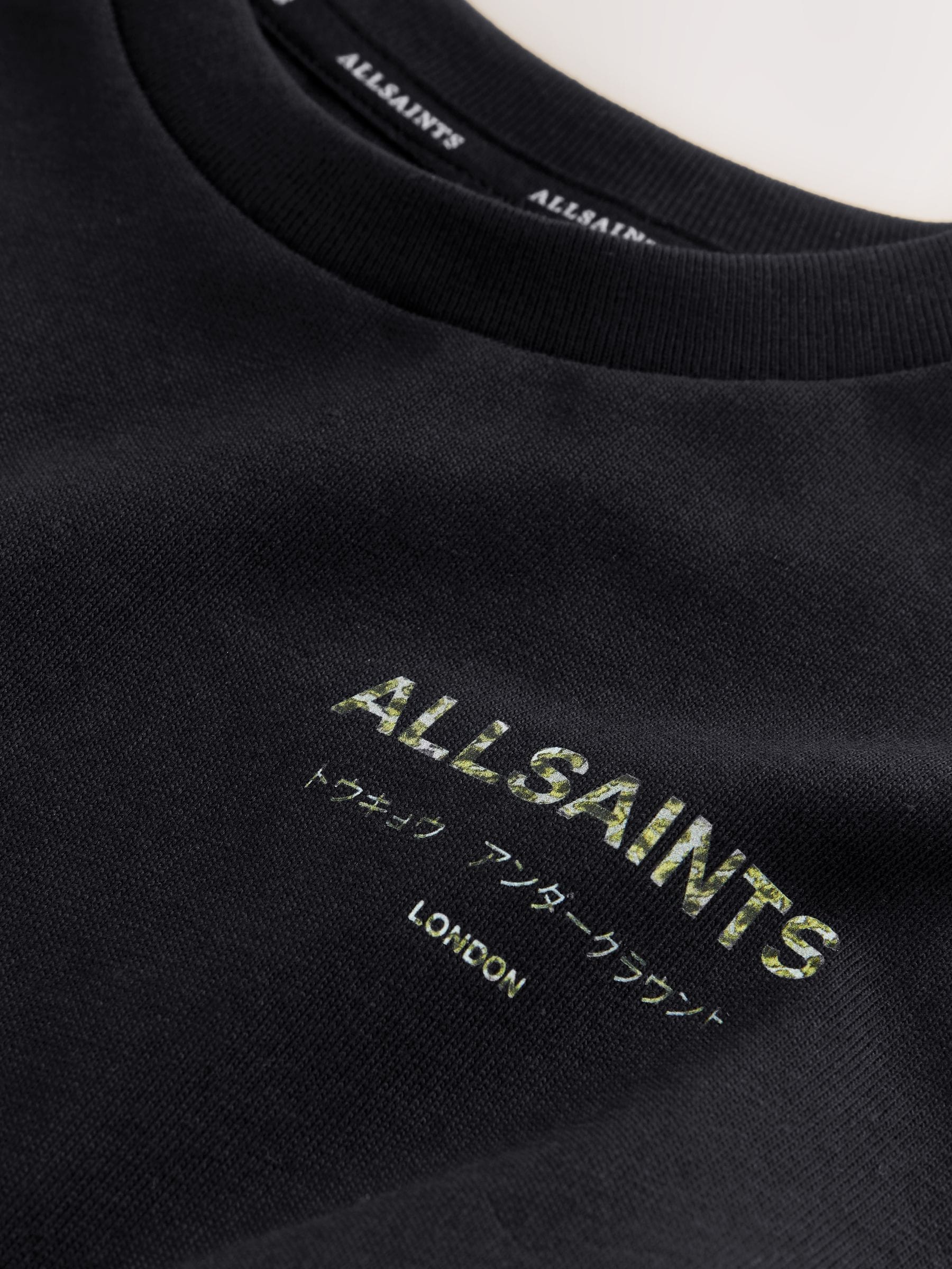 smALLSAINTS Black/Camo Younger Oversized Underground Crew Neck T-Shirt image 3