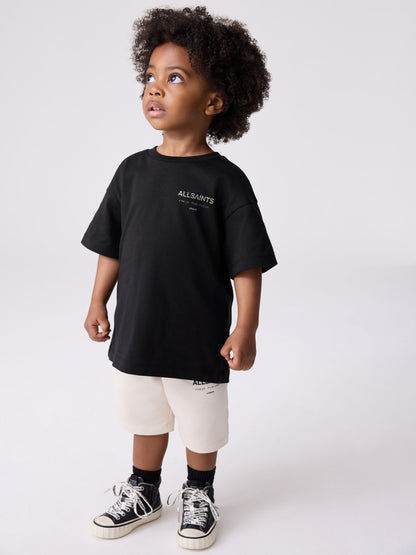 smALLSAINTS Black/Camo Younger Oversized Underground Crew Neck T-Shirt image 6