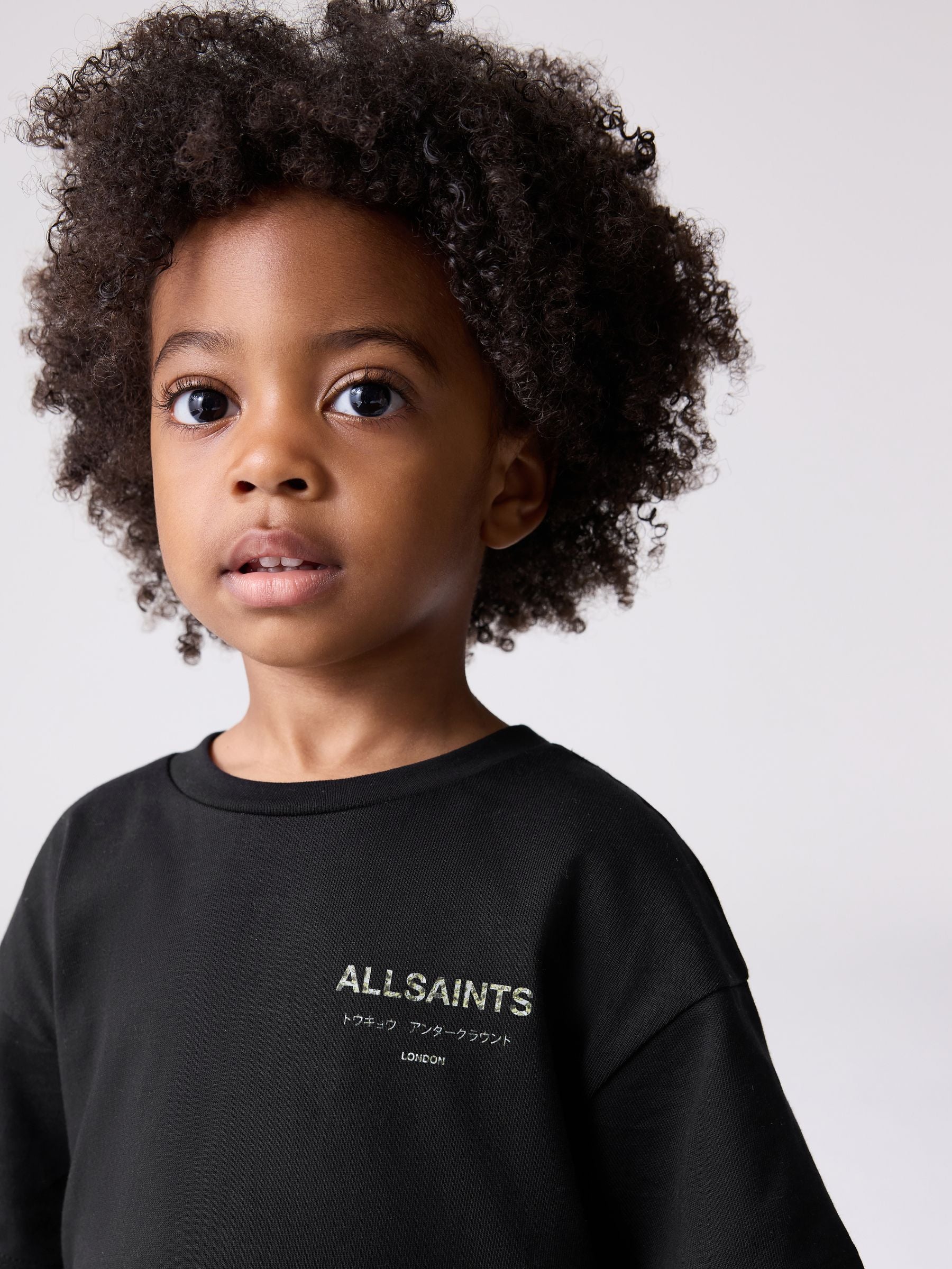 smALLSAINTS Black/Camo Younger Oversized Underground Crew Neck T-Shirt image 8