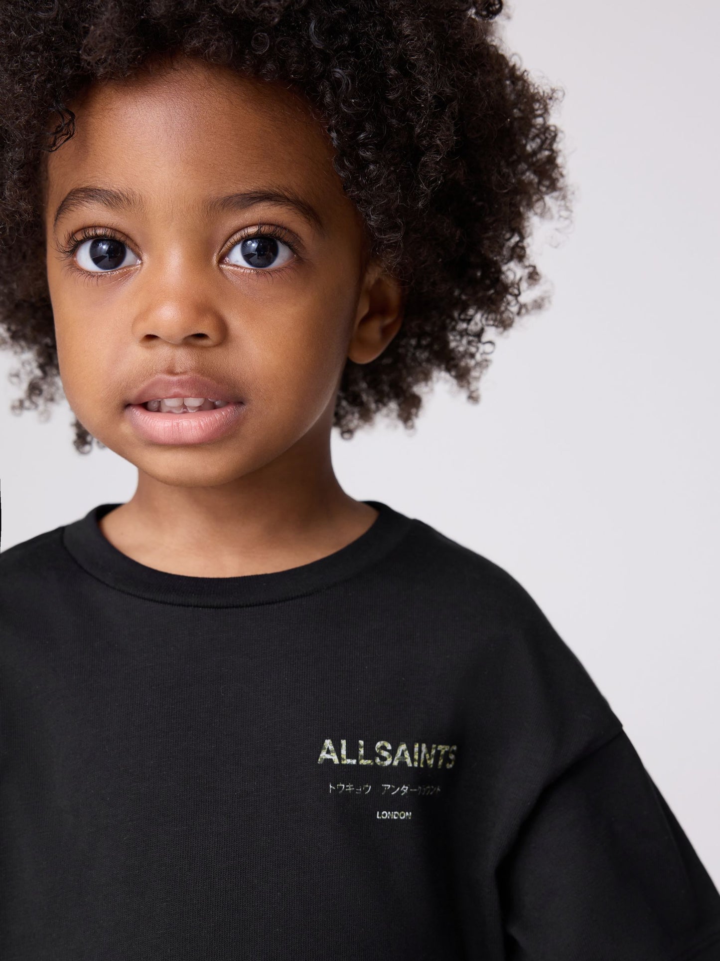 smALLSAINTS Black/Camo Younger Oversized Underground Crew Neck T-Shirt image 9
