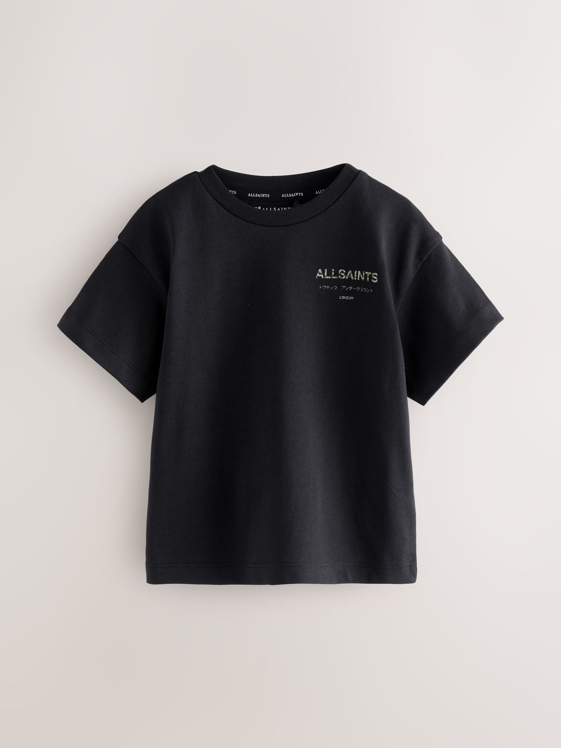smALLSAINTS Black/Camo Younger Oversized Underground Crew Neck T-Shirt image 10