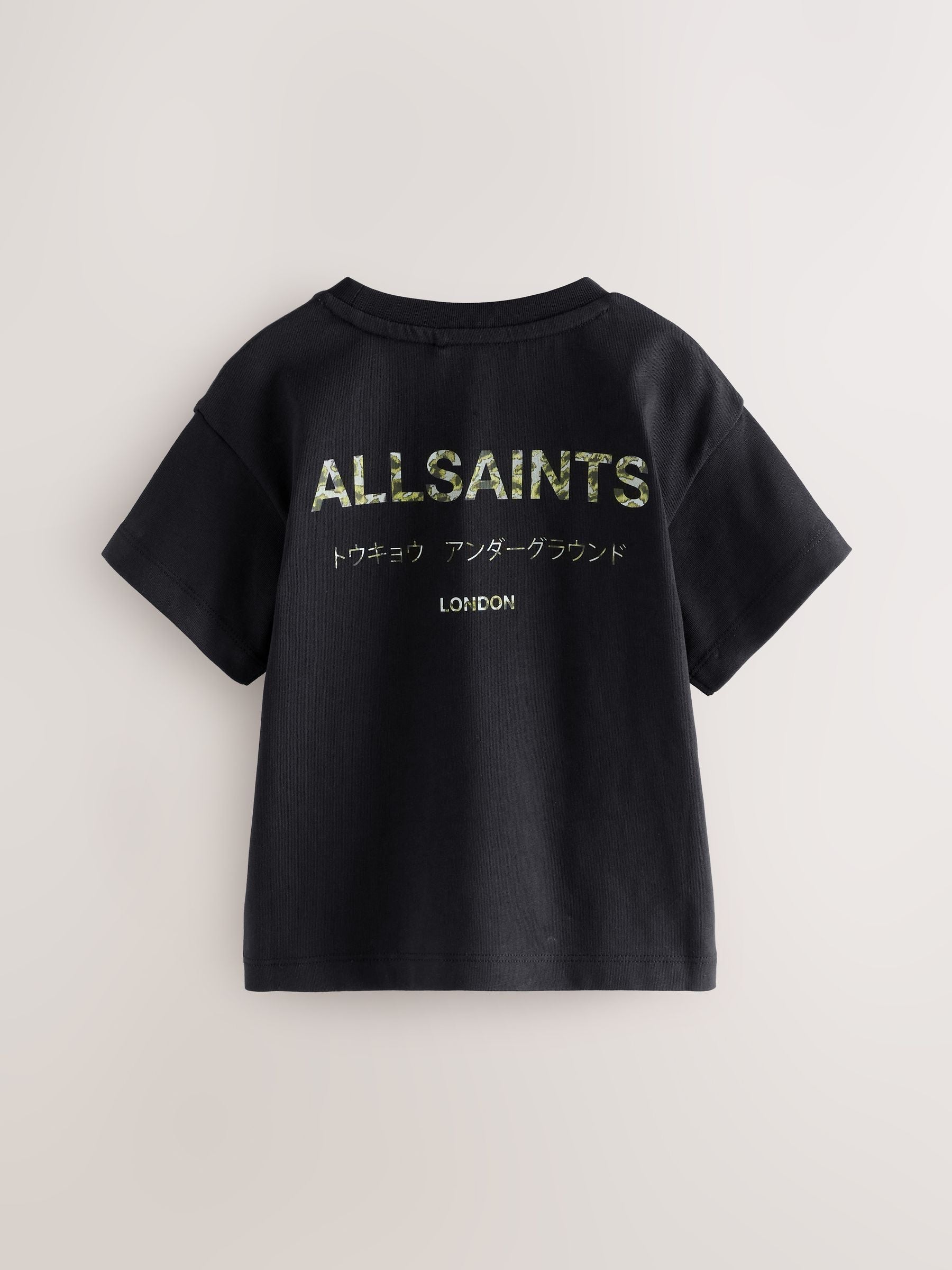 smALLSAINTS Black/Camo Younger Oversized Underground Crew Neck T-Shirt image 11