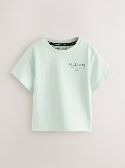 smALLSAINTS Mint Green Younger Oversized Underground Crew Neck T-Shirt image 5
