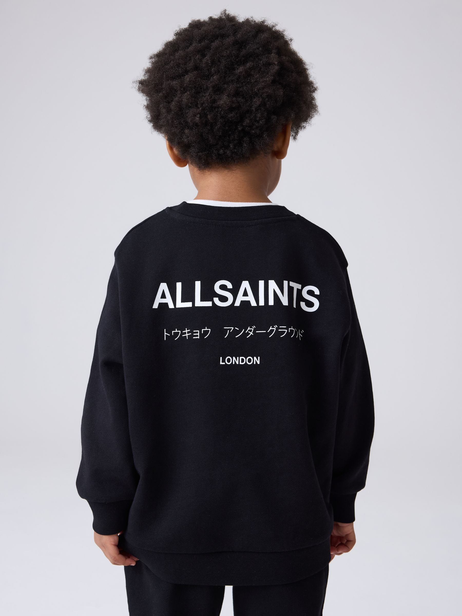 Dsiney Kidz - smALLSAINTS Black Underground Oversized Sweatshirt and Joggers Set image 3