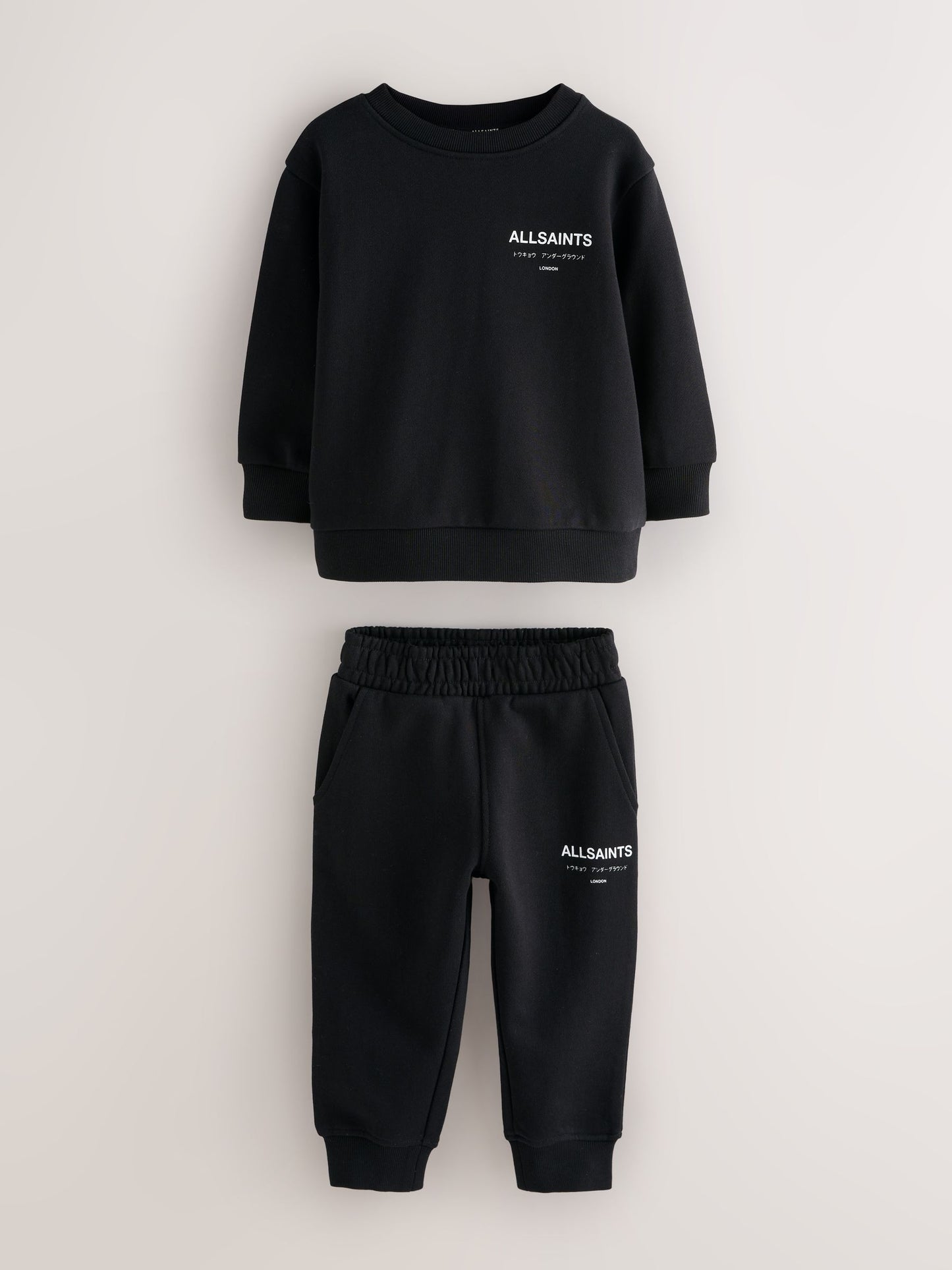 Dsiney Kidz - smALLSAINTS Black Underground Oversized Sweatshirt and Joggers Set image 9