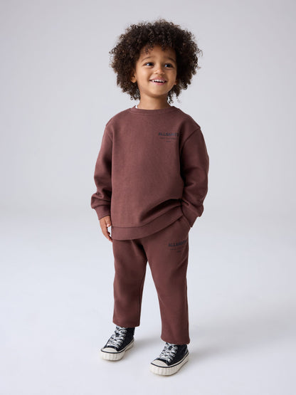 Dsiney Kidz - smALLSAINTS Dark Red Underground Oversized Younger Boys Sweatshirt and Joggers Set image 1
