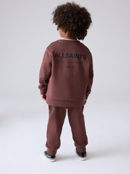 Dsiney Kidz - smALLSAINTS Dark Red Underground Oversized Younger Boys Sweatshirt and Joggers Set image 2