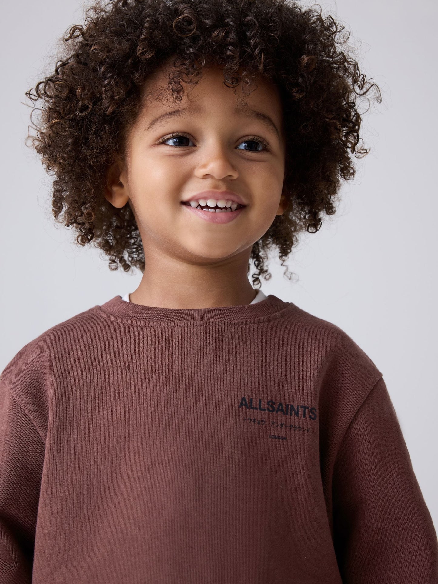 Dsiney Kidz - smALLSAINTS Dark Red Underground Oversized Younger Boys Sweatshirt and Joggers Set image 4
