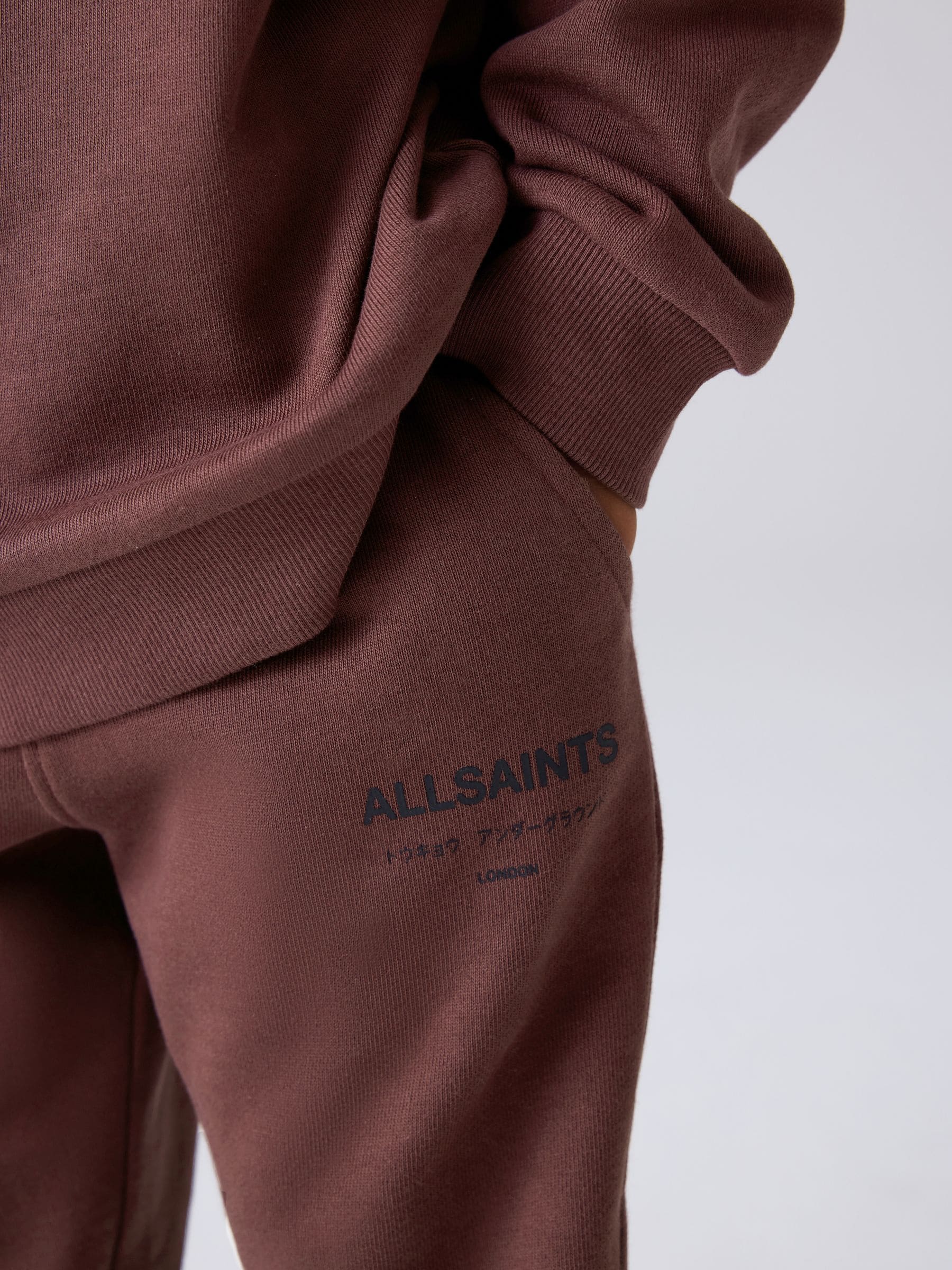 Dsiney Kidz - smALLSAINTS Dark Red Underground Oversized Younger Boys Sweatshirt and Joggers Set image 5