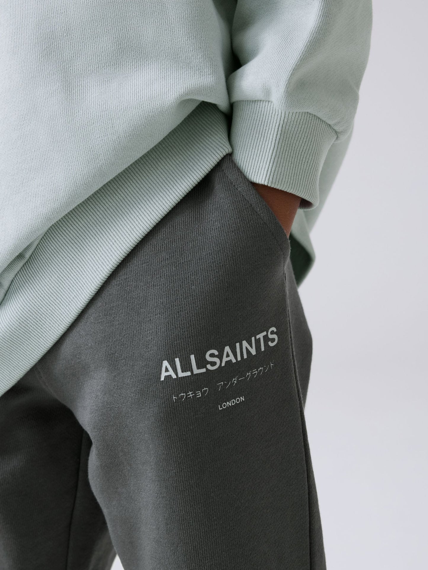 Dsiney Kidz - smALLSAINTS Grey Underground Oversized Younger Boys Sweatshirt and Joggers Set image 5