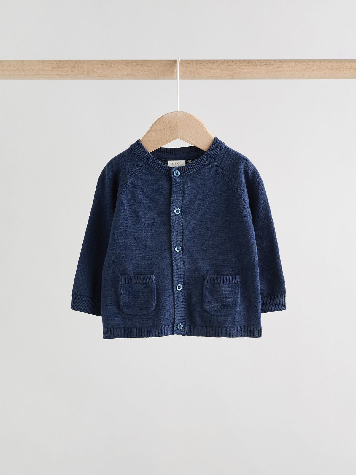 Blue 100% Cotton Knitted Baby Cardigans 2 Pack (0mths-2yrs) - image 5