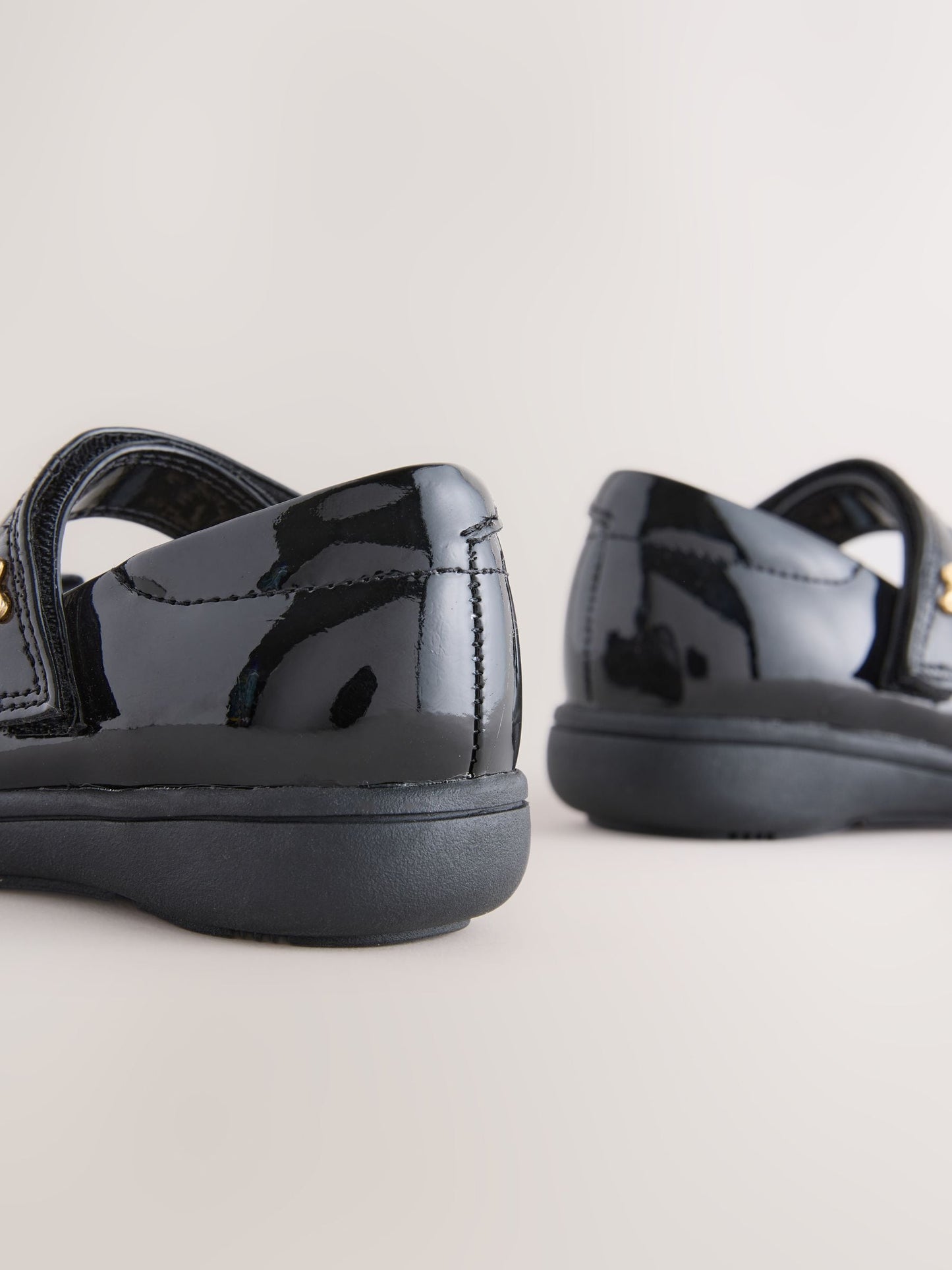 Black Patent Wide Fit (G) Bow Mary Jane School Shoes image 5