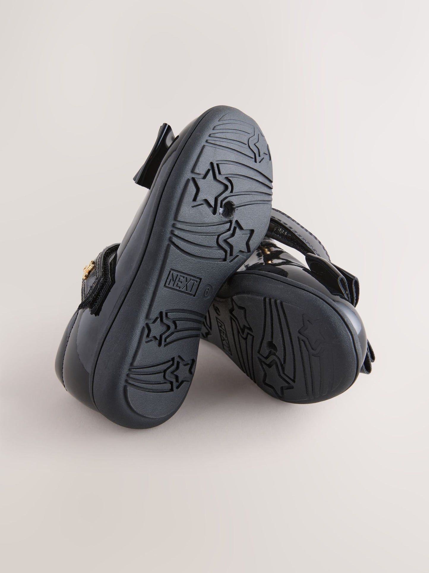 Black Patent Wide Fit (G) Bow Mary Jane School Shoes image 6