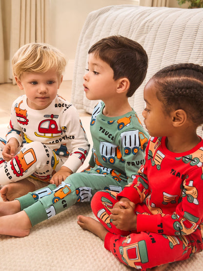 Multi Mini Snuggle Pyjamas 3 Pack (9mths-10yrs)