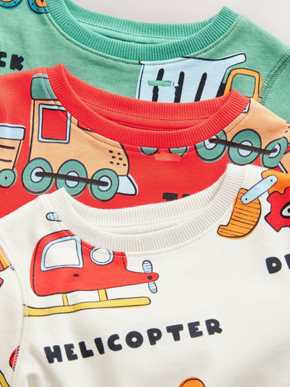 Multi Mini Snuggle Pyjamas 3 Pack (9mths-10yrs)