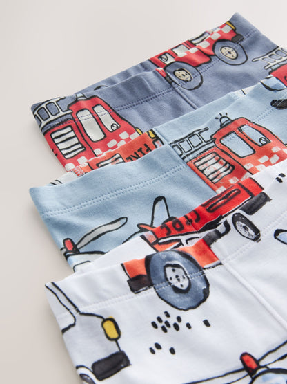 Red/Blue Emergency Vehicle Snuggle Pyjamas 3 Pack (9mths-10yrs) - image 10
