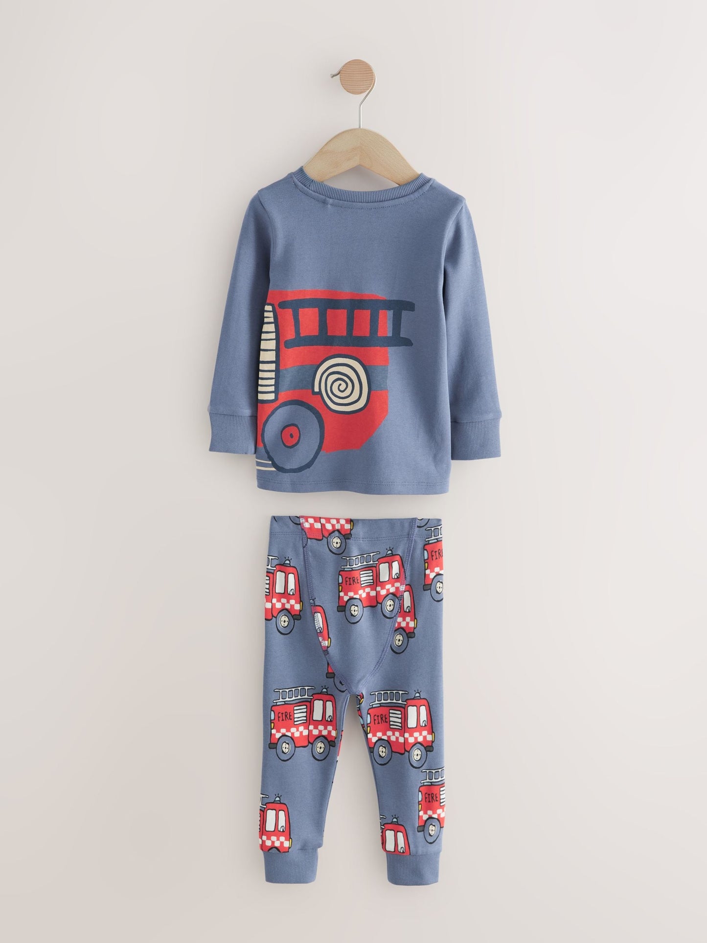 Red/Blue Emergency Vehicle Mini Snuggle Pyjamas 3 Pack (9mths-10yrs)