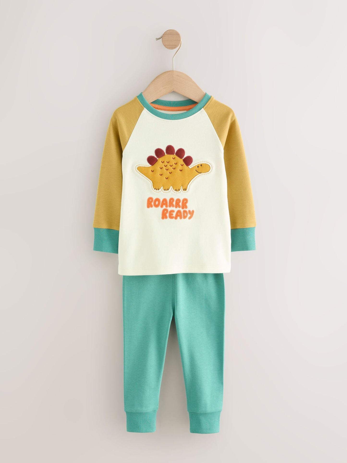 Multi Dino Snuggle Pyjamas 3 Pack (9mths-8yrs) image 5