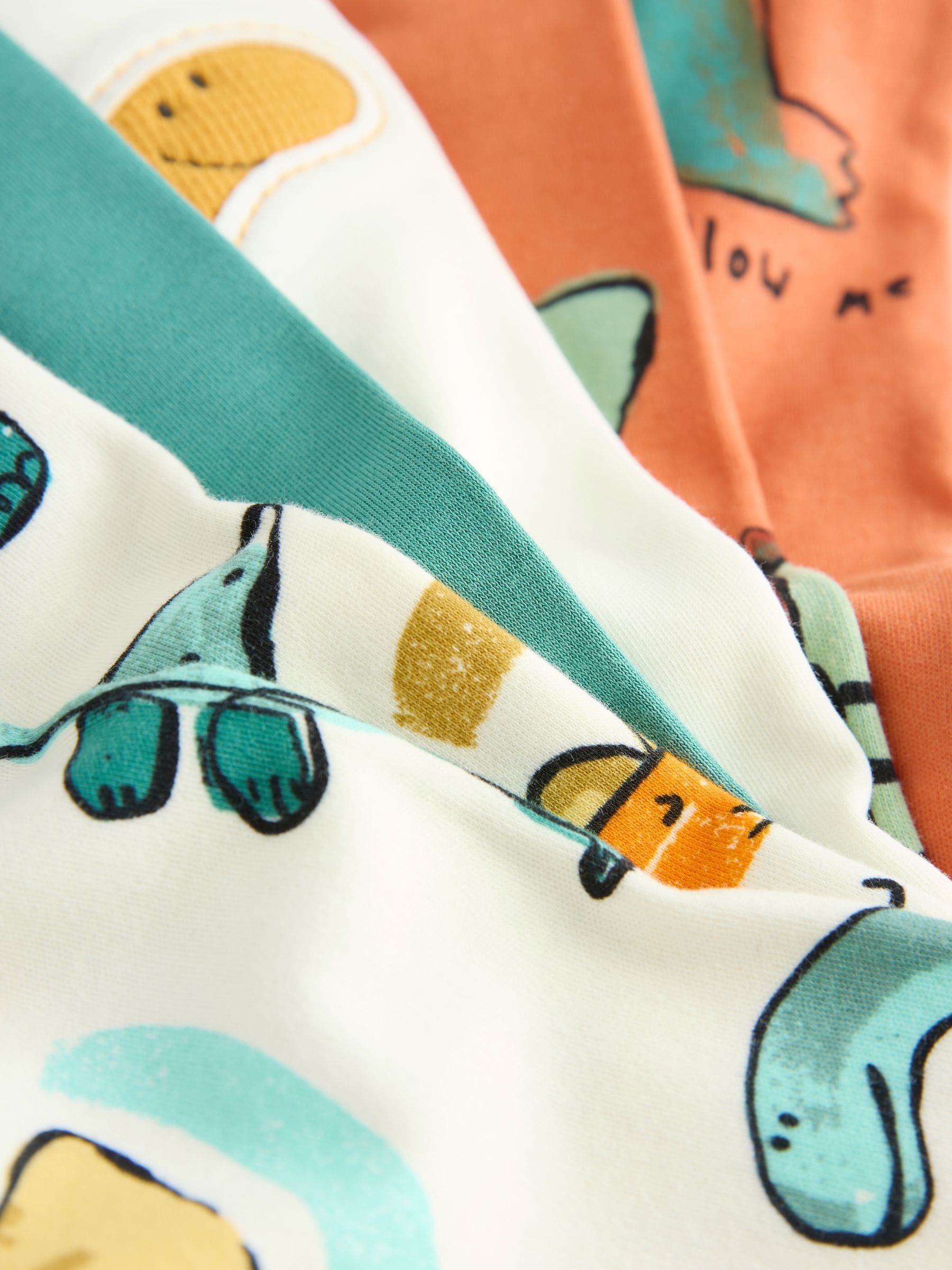 Multi Dino Snuggle Pyjamas 3 Pack (9mths-8yrs) image 9