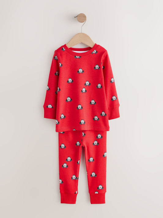 Dark Red/Blue Emergency Vehicle Mini Snuggle Pyjamas 3 Pack (9mths-10yrs) image 3
