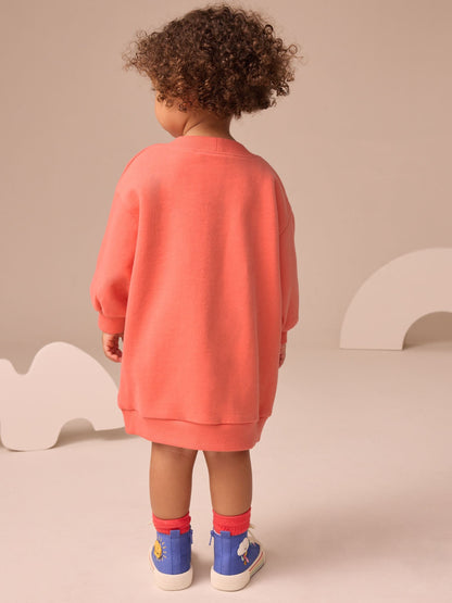 Red Character Relaxed Sweat Dress (3mths-7yrs)
