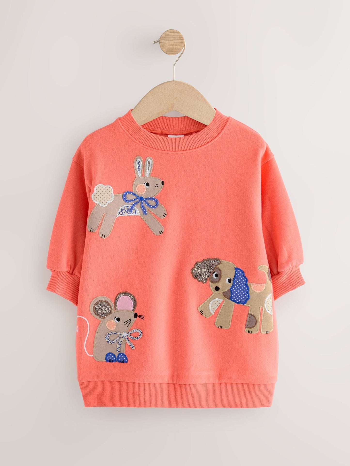 Red Character Relaxed Sweat Dress (3mths-7yrs)