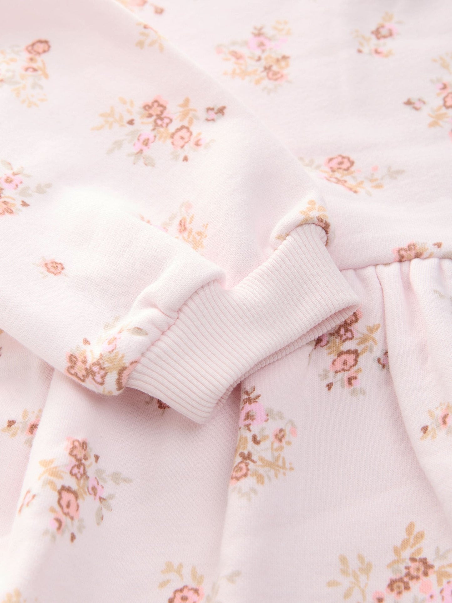 Cream Floral Sweat Dress (3mths-7yrs)