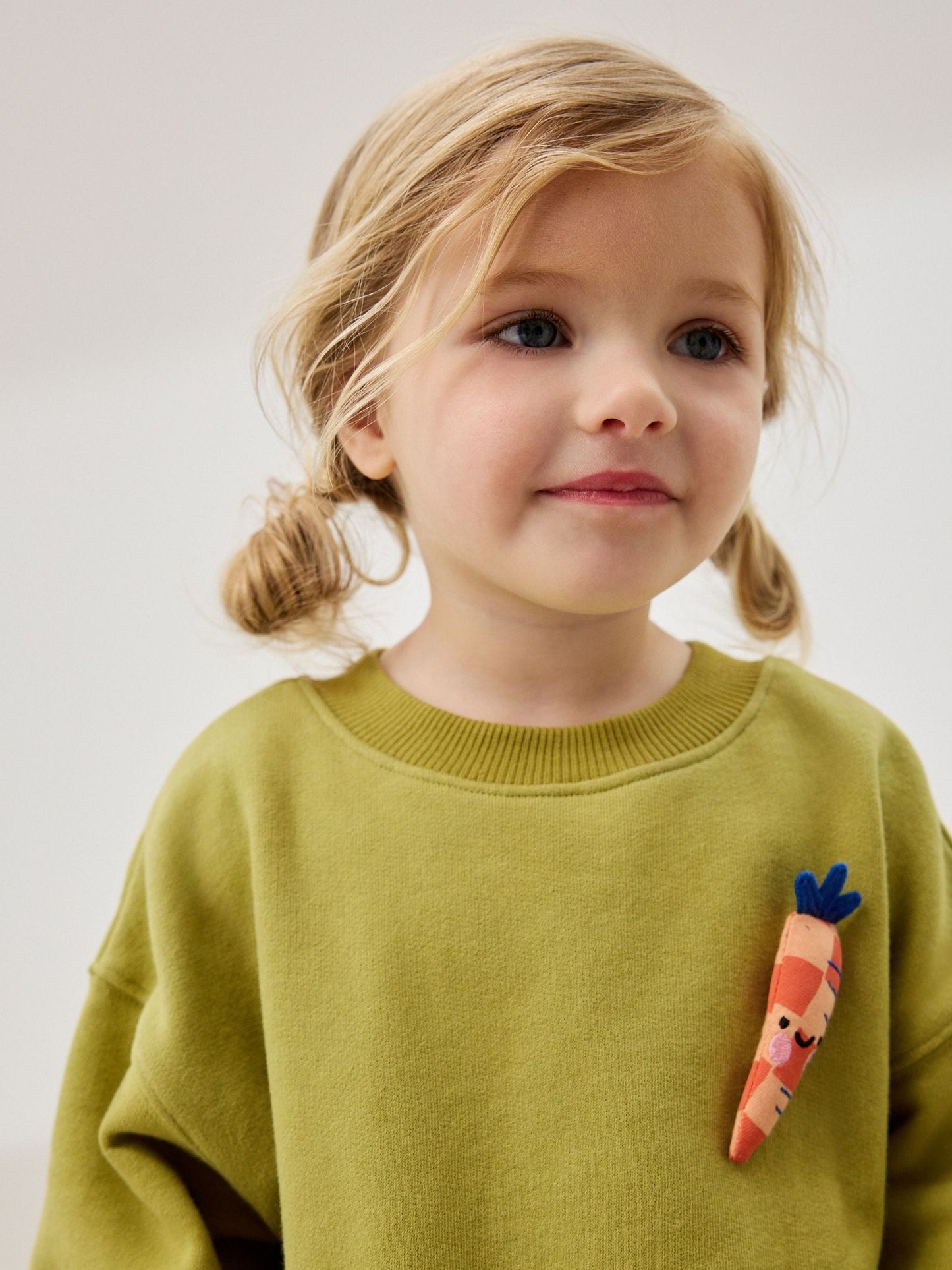 Green Carrot Mesh Skirt Sweat Dress (3mths-7yrs)