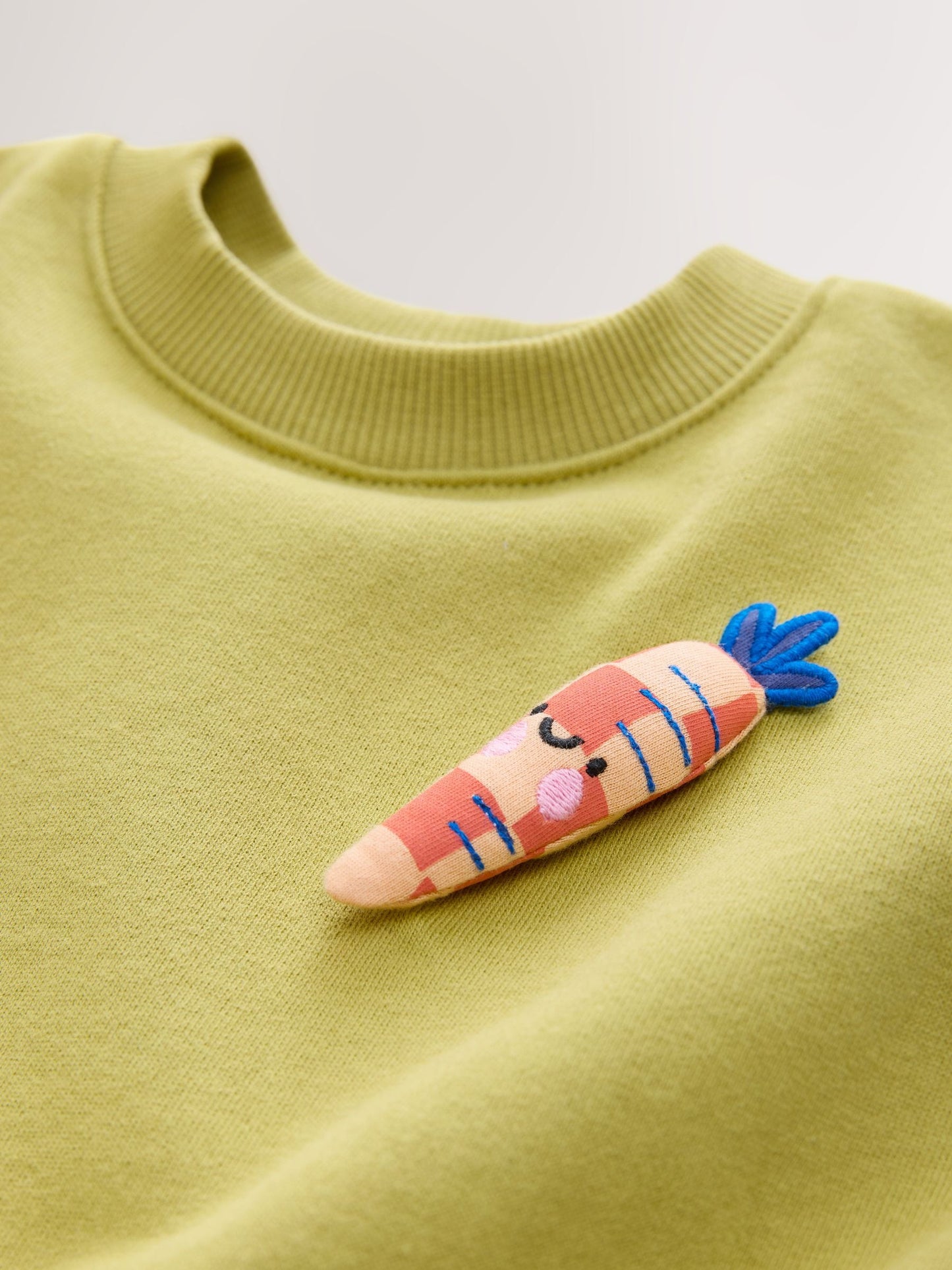 Green Carrot Mesh Skirt Sweat Dress (3mths-7yrs)