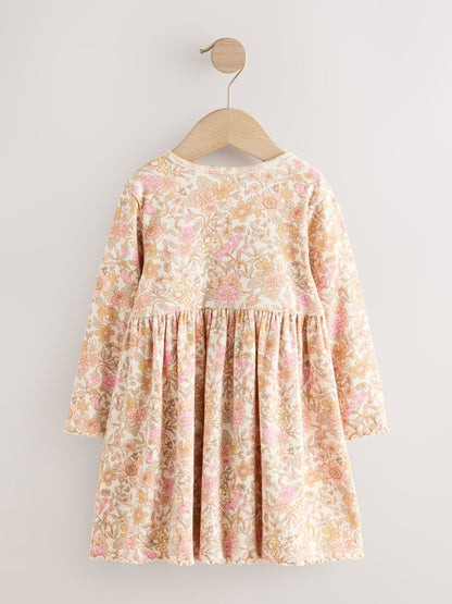Floral Long Sleeve Ribbed Dress (3mths-7yrs) image 6