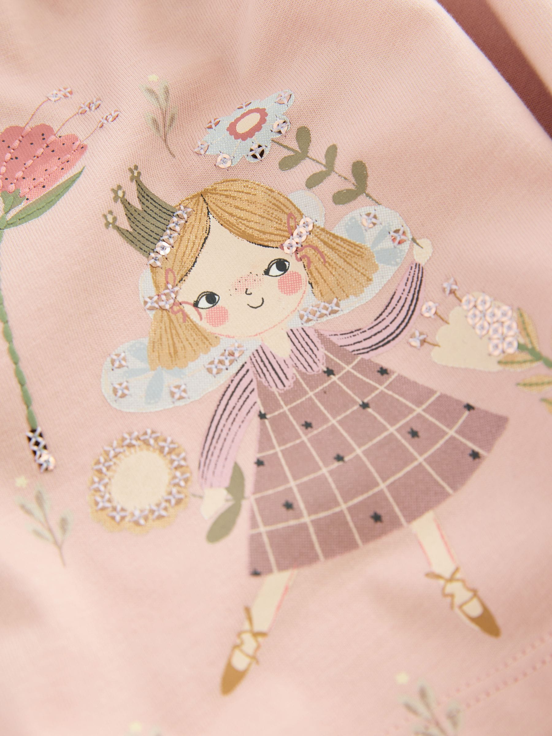 Pink Fairy Long Sleeve Embellished Dress (3mths-7yrs) image 7