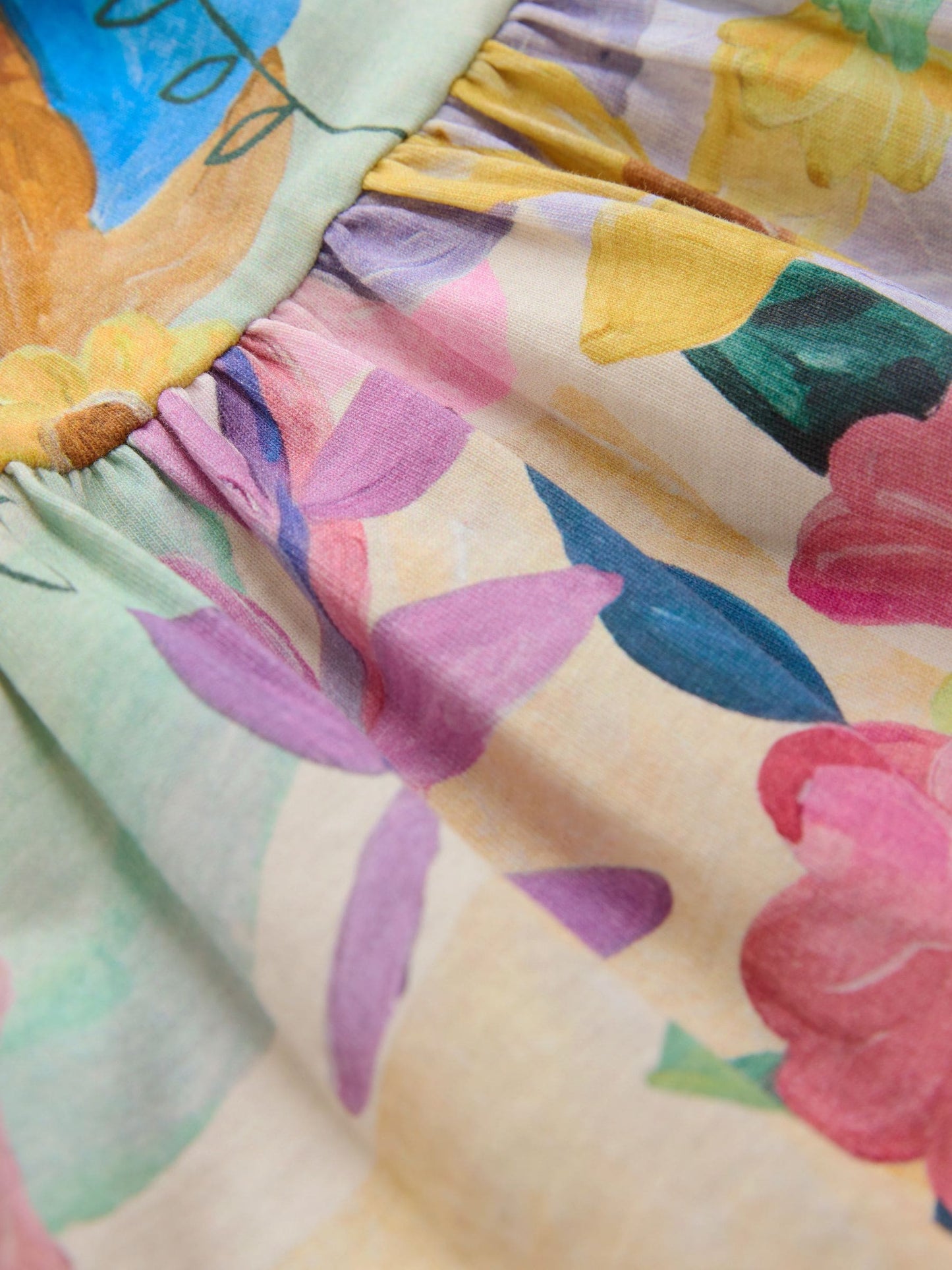 Bright Floral Long Sleeve Tiered Dress (3mths-7yrs)