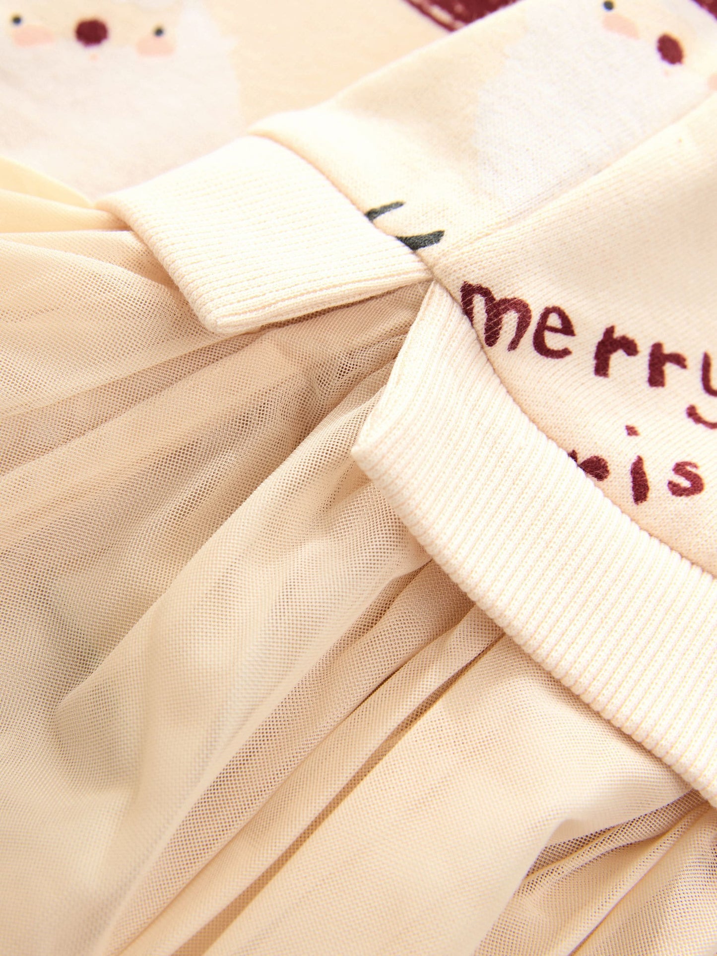 Neutral Christmas Sweat Party Dress (3mths-7yrs)