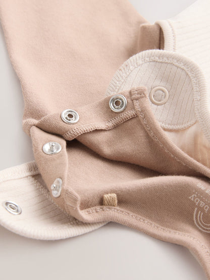 Neutral Jersey Dungaree and Bodysuit Baby Set (0mths-2yrs)