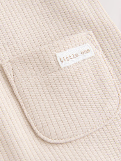 Neutral Jersey Dungaree and Bodysuit Baby Set (0mths-2yrs)