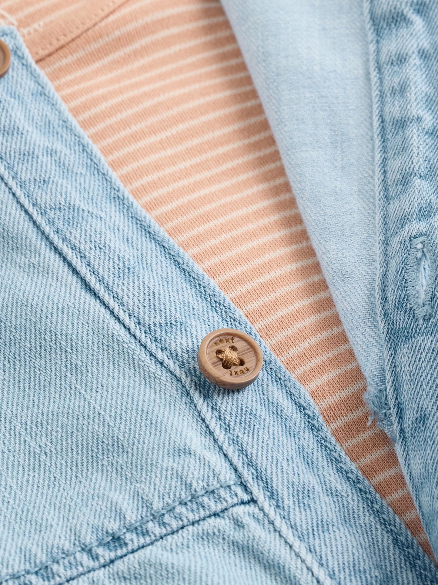 Denim Blue Dungaree and Bodysuit Baby Set (0mths-2yrs)