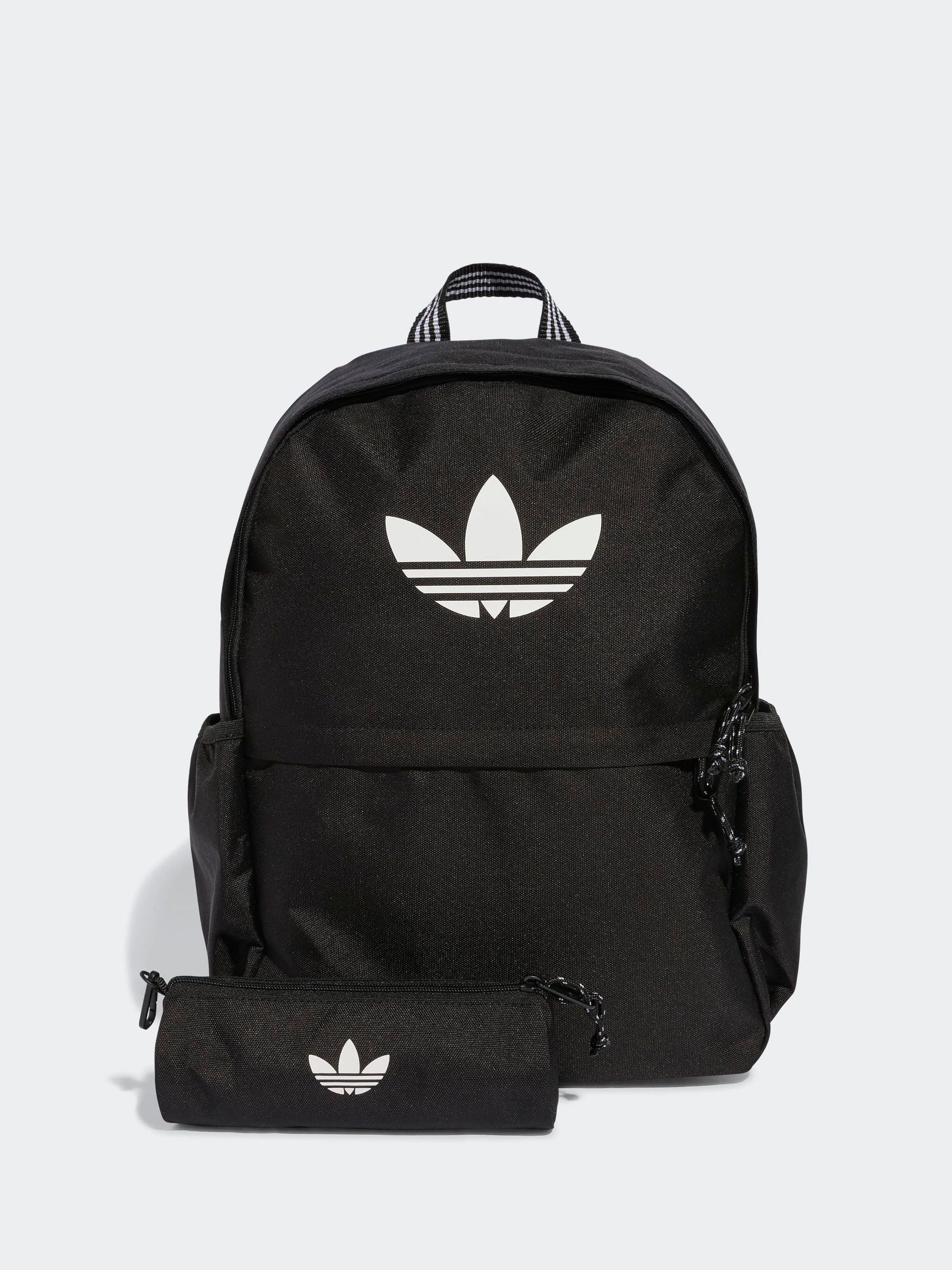 adidas Originals Black Backpack With Pencil Case image 1