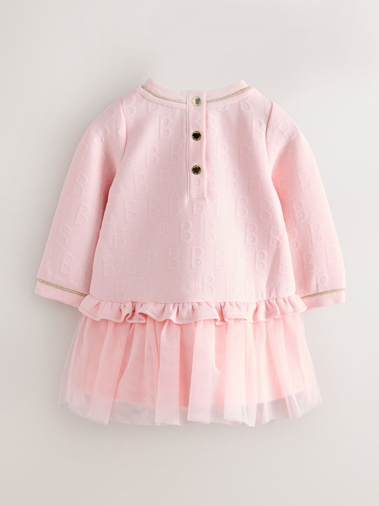 Baker by Ted Baker Jacquard Embossed Mesh Hem Dress