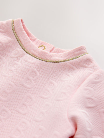 Baker by Ted Baker Jacquard Embossed Mesh Hem Dress