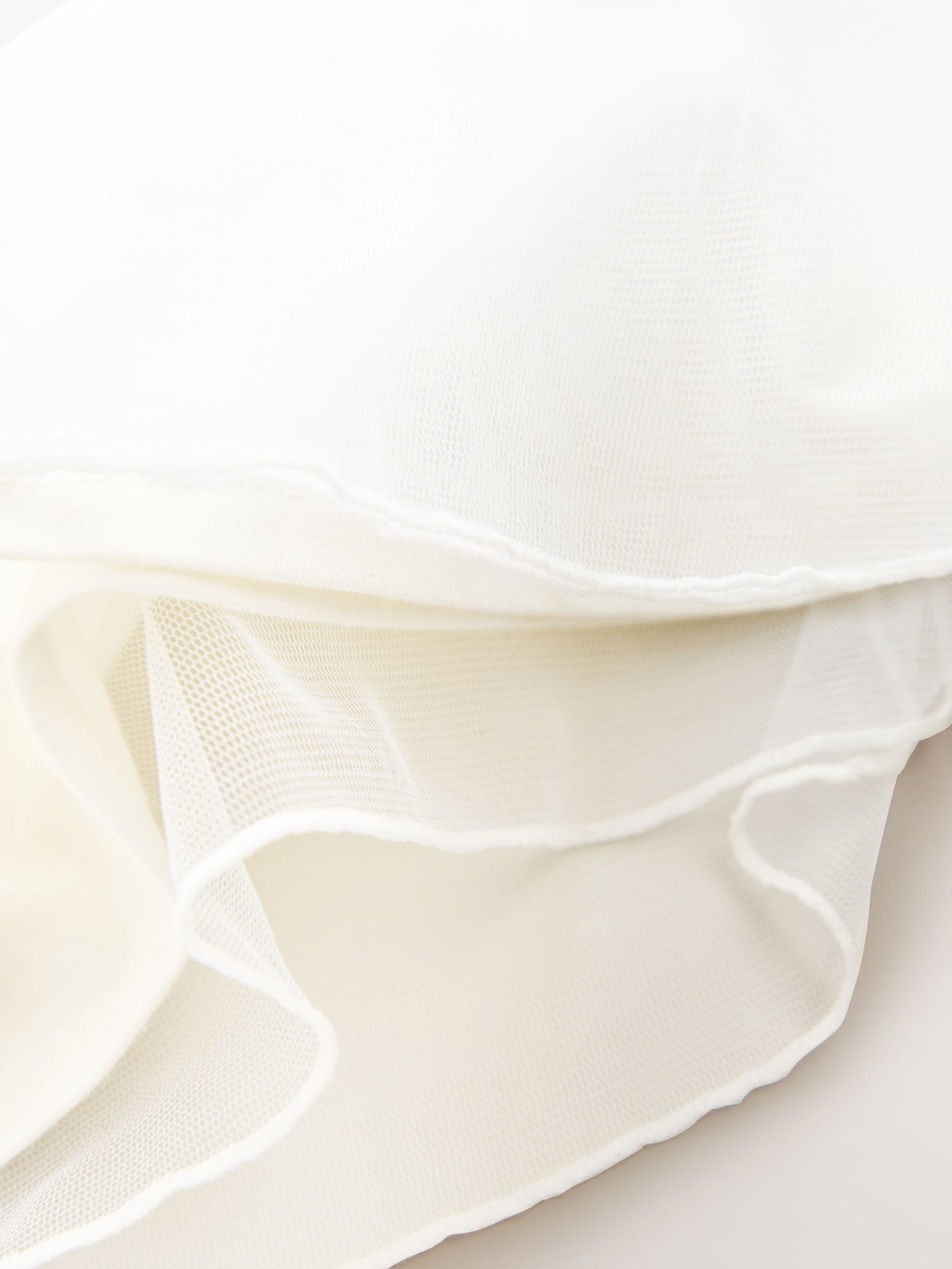 Baker by Ted Baker Cream Knitted Bow Detail Mesh Mockable Dress image 5