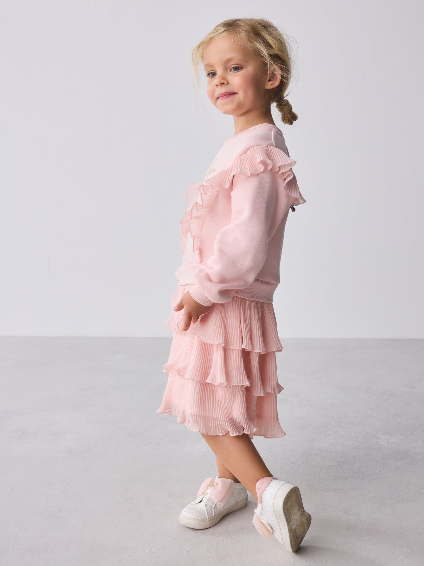 Baker by Ted Baker Pink Frill Skirted Mockable Dress image 2