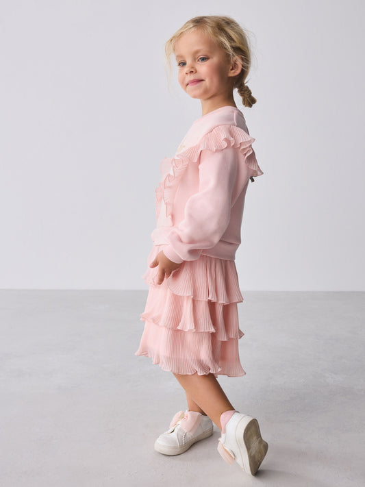 Baker by Ted Baker Pink Frill Skirted Mockable Dress image 2