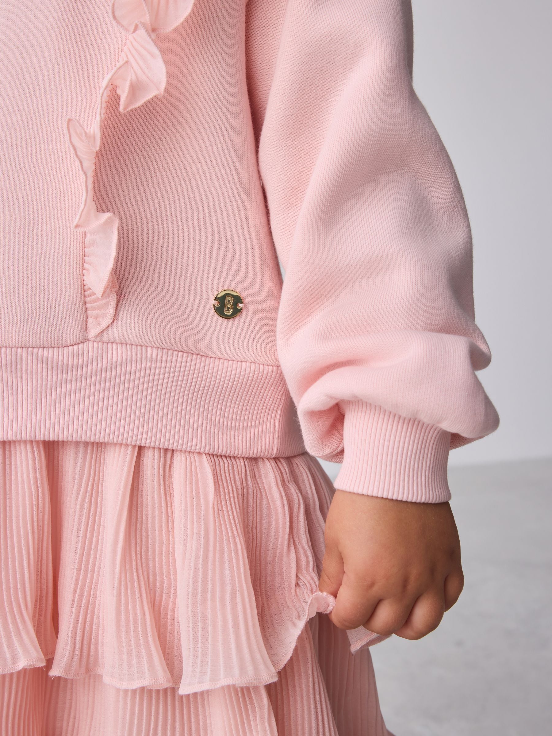 Baker by Ted Baker Pink Frill Skirted Mockable Dress image 4