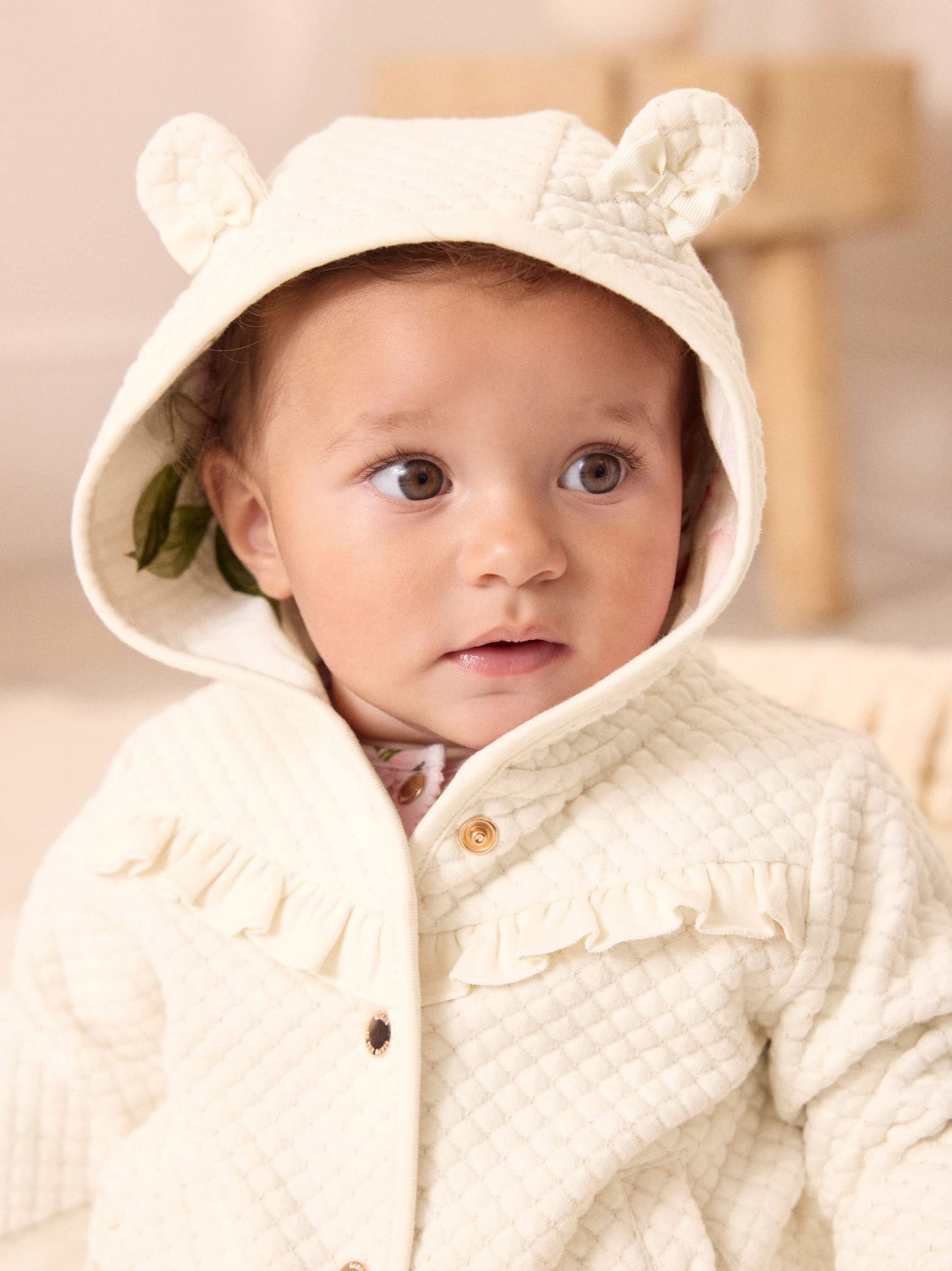 Baker by Ted Baker Lurex Quilted Hooded Jacket image 3