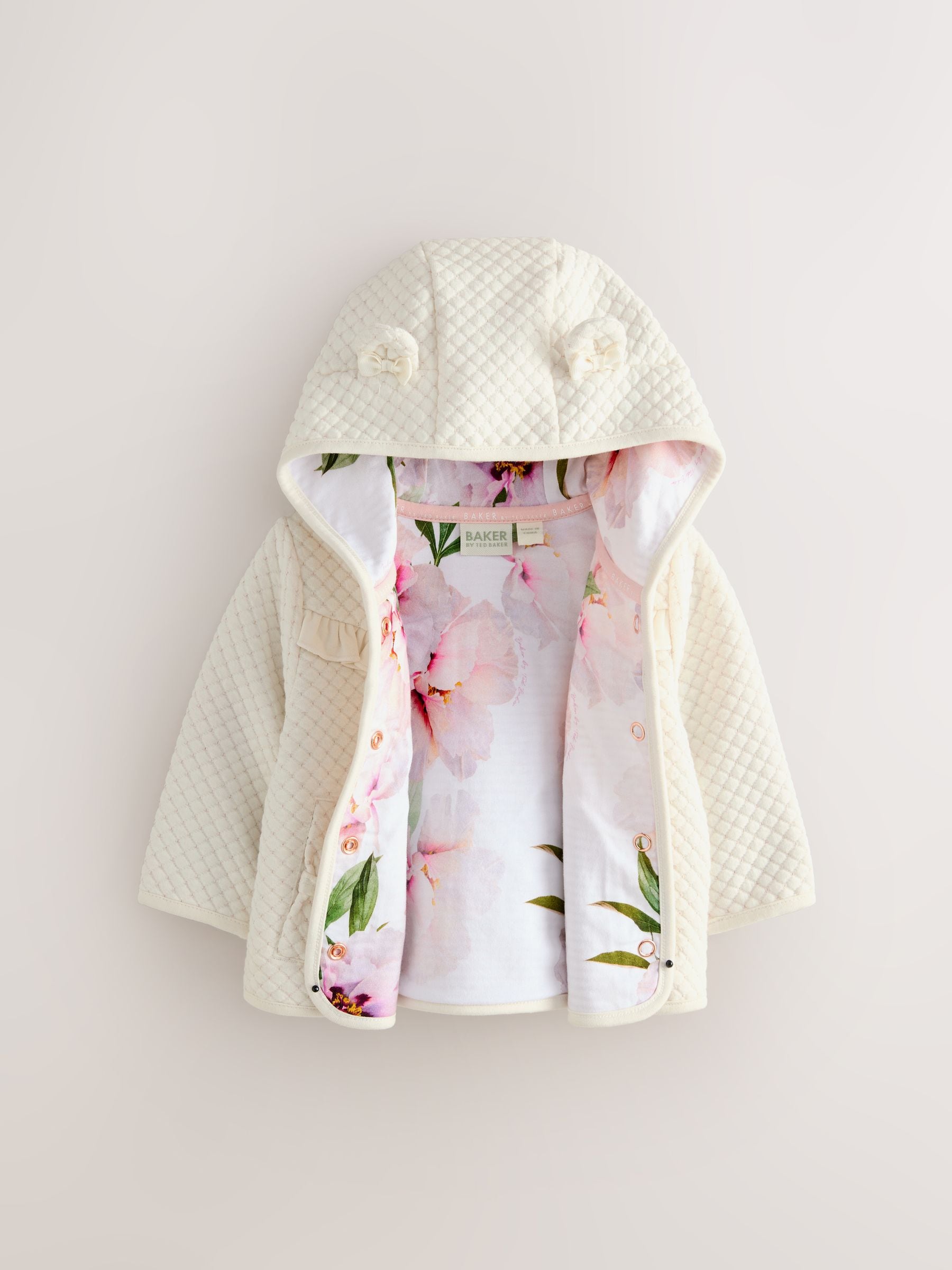 Baker by Ted Baker Lurex Quilted Hooded Jacket image 7