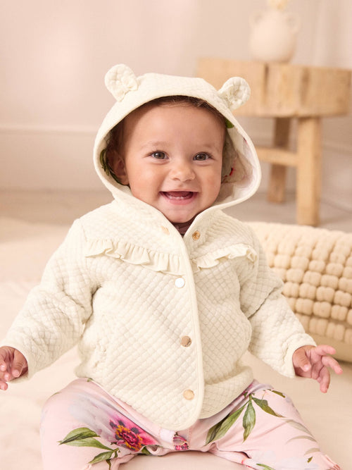 Dsiney Kidz - Baker by Ted Baker Lurex Quilted Hooded Jacket image 1