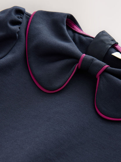 Baker by Ted Baker Bow Collar Pleated Ponte Dress image 11